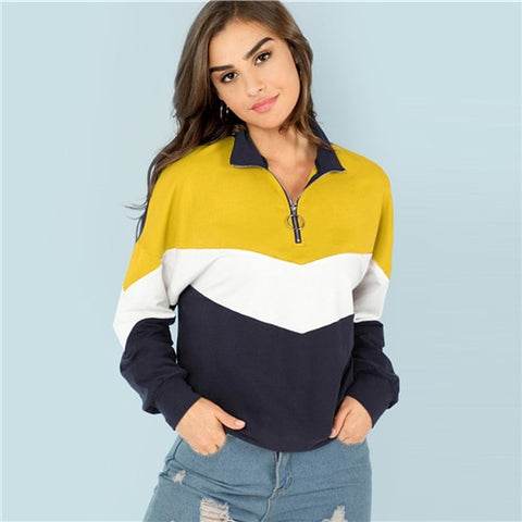 Multicolor Minimalist Sweatshirt