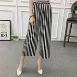 Wide Leg Pants Casual Loose High Elastic