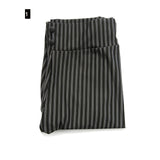 Striped Elastic High Waist Pants