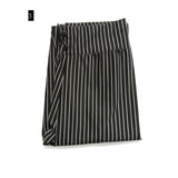 Striped Elastic High Waist Pants