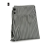Striped Elastic High Waist Pants