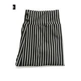 Striped Elastic High Waist Pants