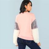 Multicolor Round Neck Sweatshirt