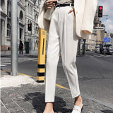 High Waist Elegant Work Pants