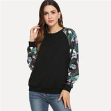 Tropical Print Sweatshirt