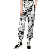 Cartoon Print Drawstring Pants
