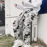 Cartoon Print Drawstring Pants