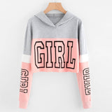 Girl Printing Long Sleeve Hoodie