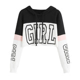 Girl Printing Long Sleeve Hoodie