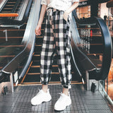 Black White Plaid Pants