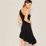 Black One Shoulder Dress