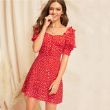 Red Polka Dot Dress