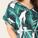 Tropical Print Dress
