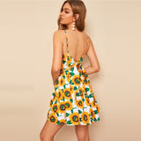 Sunflower Print Dress