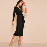One Shoulder Slim Dress