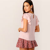 Ruffle Sleeve Blouse