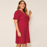 Heart Print Dress