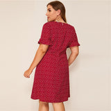 Heart Print Dress