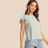 Butterfly Sleeve Blouse
