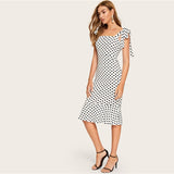 Polka-dot Midi Dress