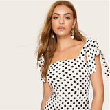 Polka-dot Midi Dress