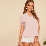 Short Sleeve Top Blouse