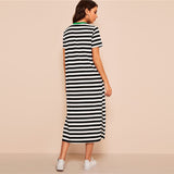 Side Striped Tunic Dress