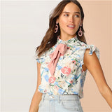 Floral Print Top Blouse