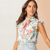 Floral Print Top Blouse