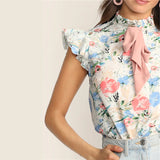 Floral Print Top Blouse
