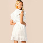 Sleeveless White Dress