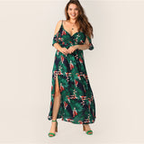 Tropical Print Dress