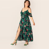 Tropical Print Dress