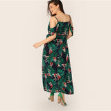 Tropical Print Dress