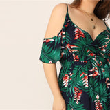 Tropical Print Dress