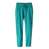 Elastic High Waist Casual Pants