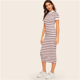 Striped Pencil Dress