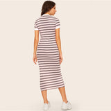 Striped Pencil Dress