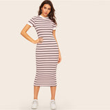 Striped Pencil Dress