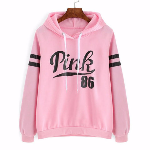 Pink 86 Printing Hoodies