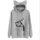 Cat Pattern Hoodie