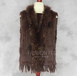 Knitted Rabbit Fur Vest