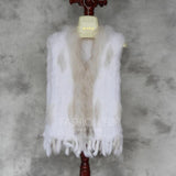 Knitted Rabbit Fur Vest