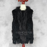 Knitted Rabbit Fur Vest
