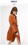 Simple Loose Tie Trench Coat