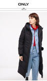 Hooded Pompon Overknee Down Jacket
