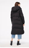 Hooded Pompon Overknee Down Jacket