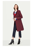 Women's Double-breasted Medium Style Wind Coat